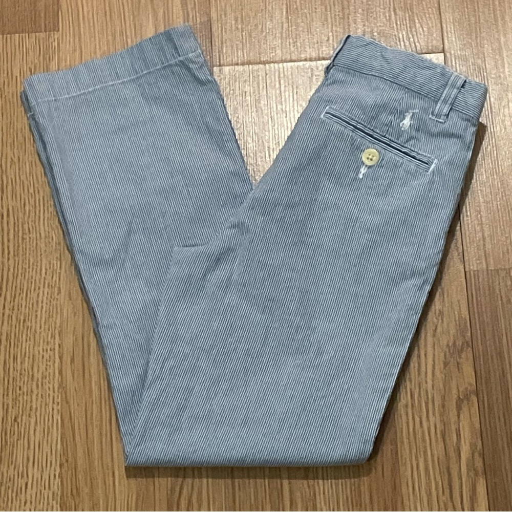 Polo Ralph Lauren Boy’s Size 6 (21x21) Seersucker Pants Blue Striped Preppy